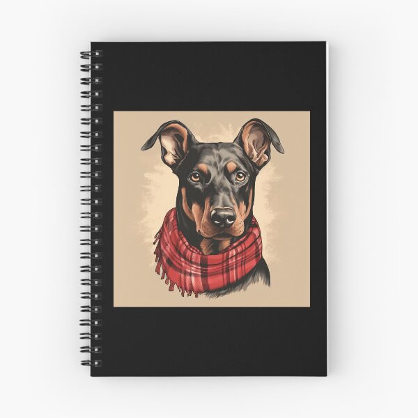 Item preview, Dobermann Christmas Plaid Watercolor designed and sold by rafaeltto.