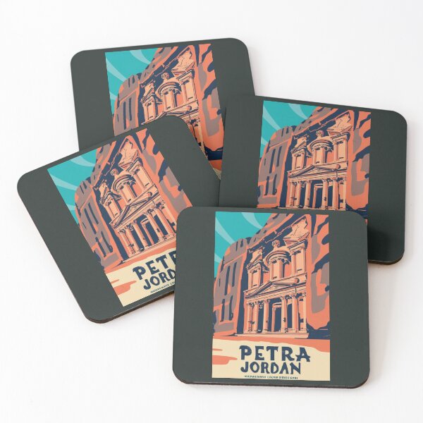 Item preview, A Vintage Travel Art of Petra - Jordan  designed and sold by GoodOldVintage.