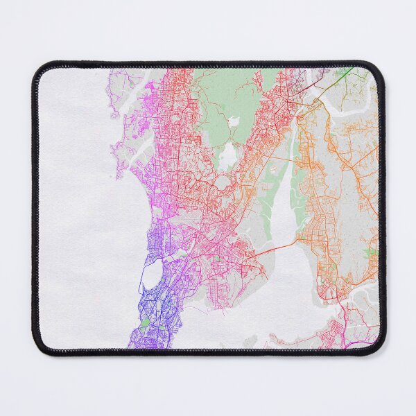 Item preview, Mumbai City Map of India - Colorful designed and sold by deMAP.