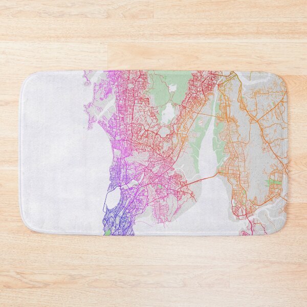 Item preview, Mumbai City Map of India - Colorful designed and sold by deMAP.