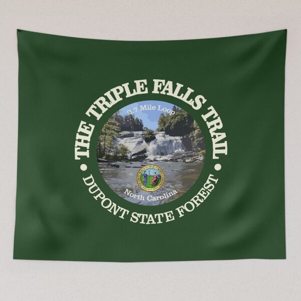 Item preview, Triple Falls Trail (rd) designed and sold by curranmorgan.