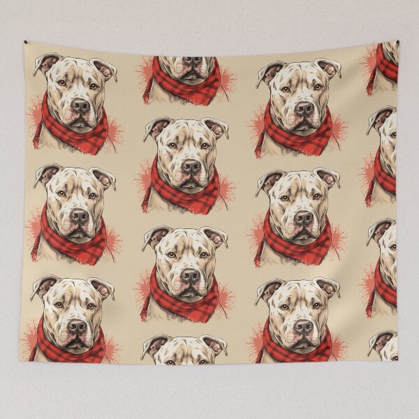 Item preview, Dogo Argentino Christmas Plaid Watercolor designed and sold by rafaeltto.