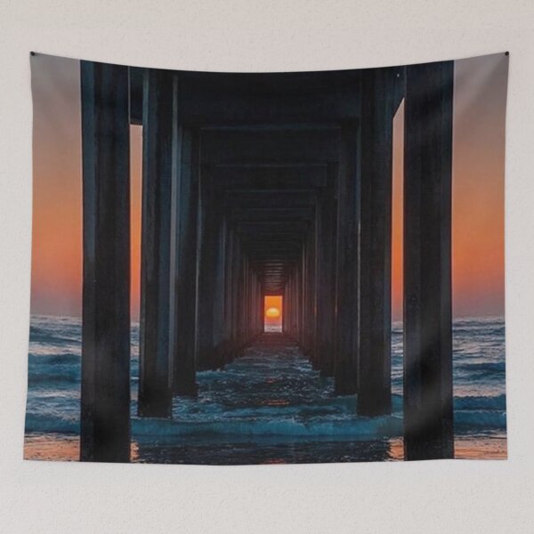 Item preview, Sunset at La Jolla Pier California designed and sold by Maddie4Real.