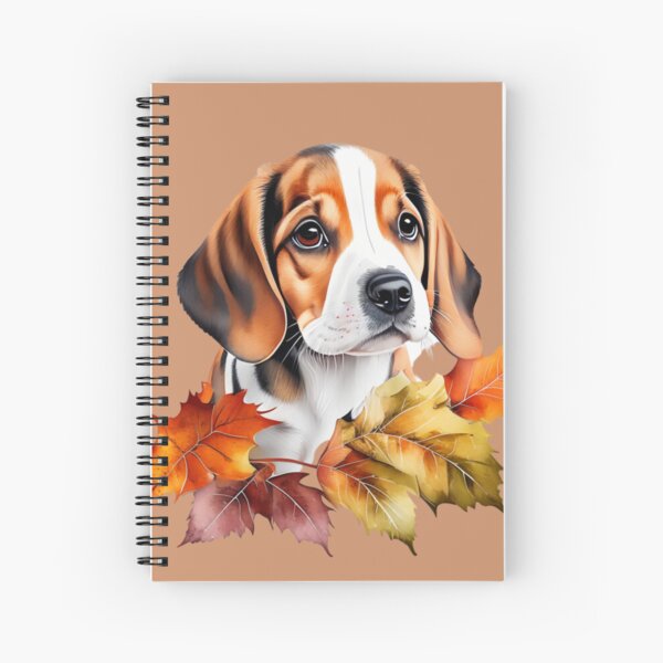 Item preview, Beagle Puppy and Autumn Leaves designed and sold by KhunWeena.