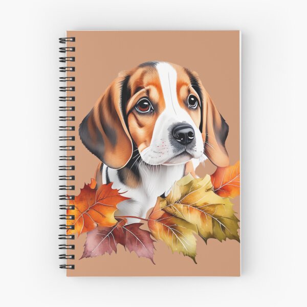 Item preview, Beagle Puppy and Autumn Leaves designed and sold by KhunWeena.