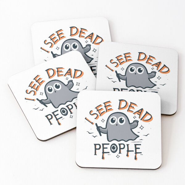 Item preview, Smiling Ghost 'I SEE DEAD PEOPLE' designed and sold by CreativewithArt.