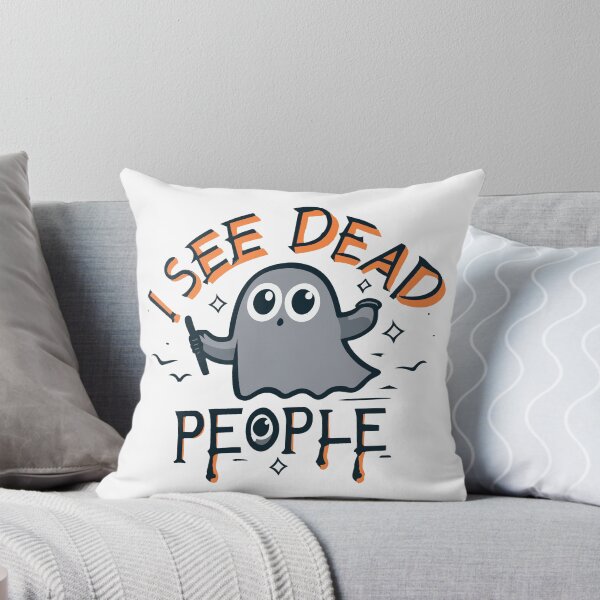 Item preview, Smiling Ghost 'I SEE DEAD PEOPLE' designed and sold by CreativewithArt.