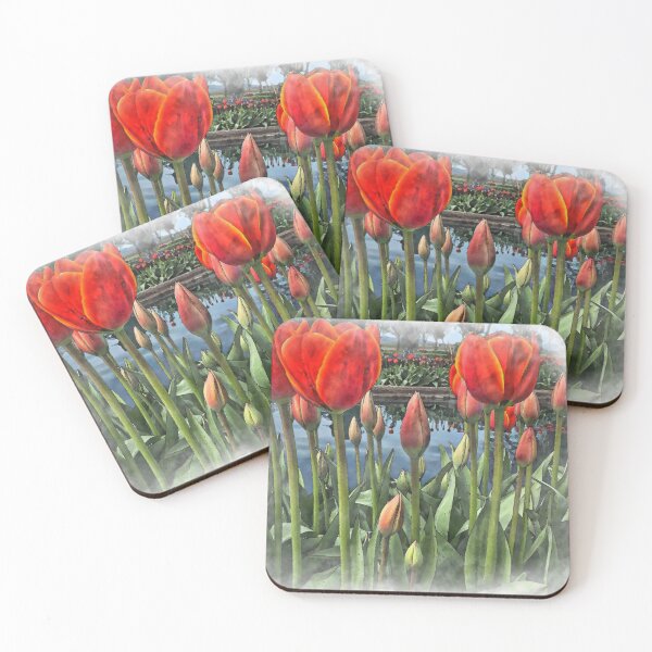 Item preview, Tulips Around The Pond designed and sold by KirtTisdale.