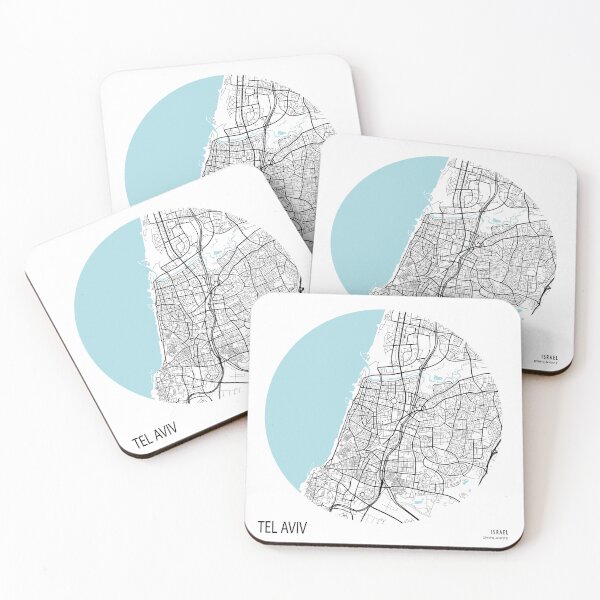 Item preview, Tel Aviv City Map of Israel - Circle designed and sold by deMAP.