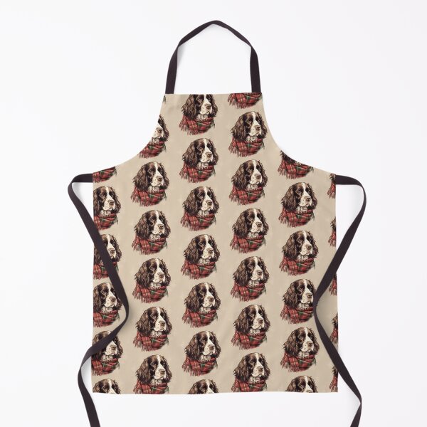 Item preview, English Springer Spaniel Christmas Plaid Watercolor designed and sold by rafaeltto.
