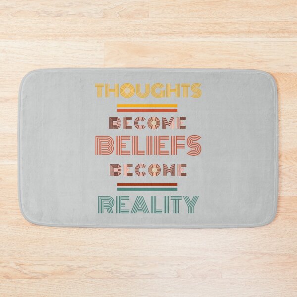 Item preview, Thoughts Become Beliefs, Beliefs Become Reality - Inspirational Quotes About Motivation designed and sold by MindfulVisionz.