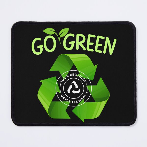 Item preview, Go Green Recycling Leaf Eco-Friendly Design designed and sold by EarthArtDesigns.