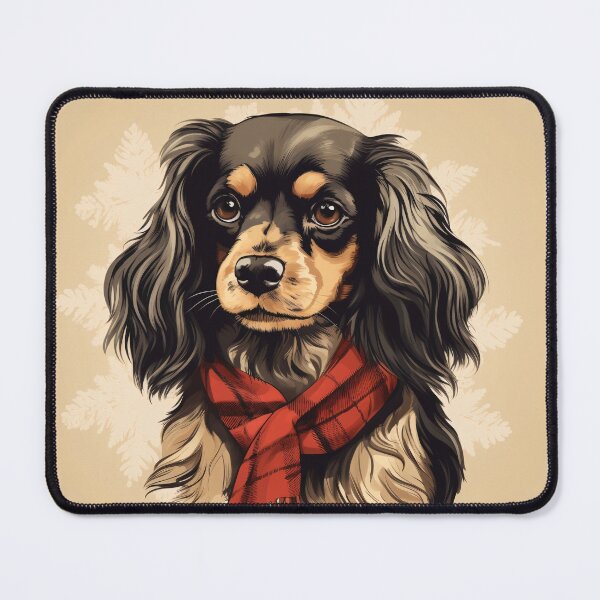 Item preview, English Toy Spaniel Christmas Plaid Watercolor designed and sold by rafaeltto.