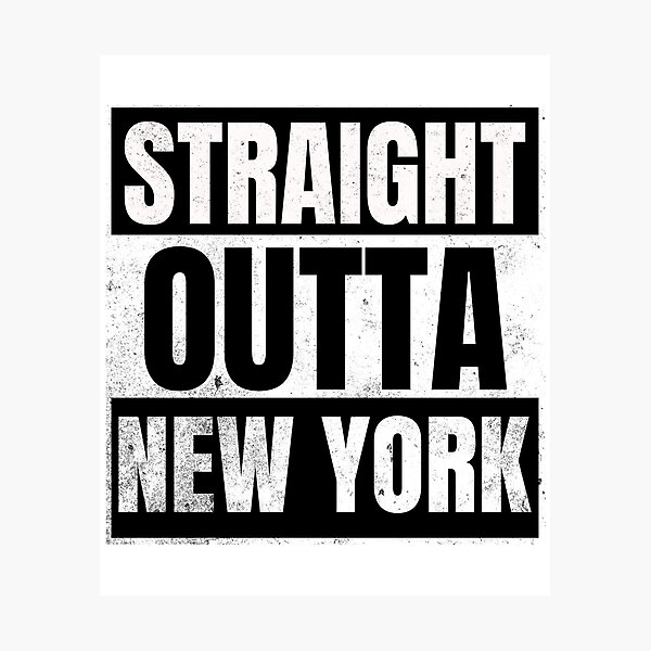 Item preview, Straight Outta New York designed and sold by Zombie-Killa.
