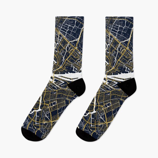 Item preview, Amsterdam City Map of Netherlands - Gold Art Deco designed and sold by deMAP.