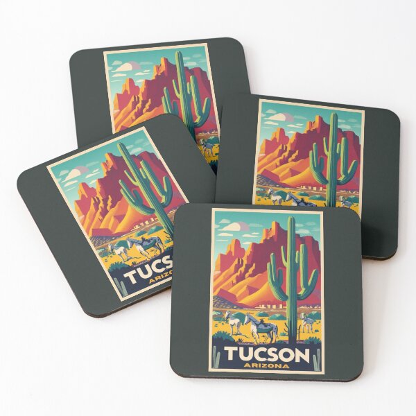 Item preview, A Vintage Travel Art of Tucson - Arizona - US  designed and sold by GoodOldVintage.