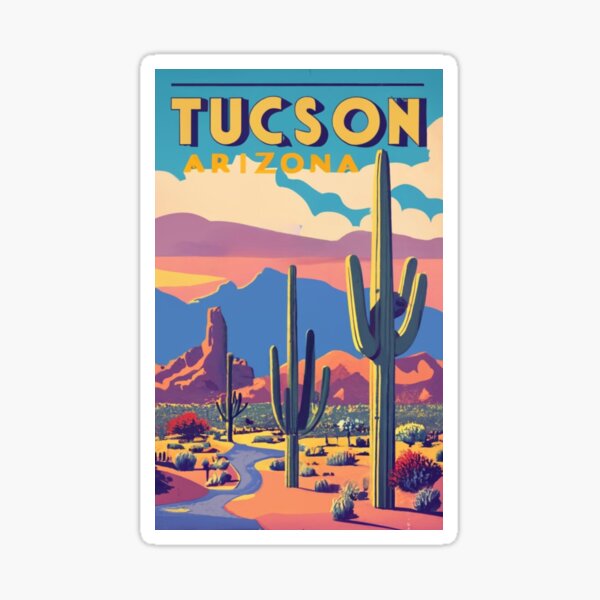 Item preview, A Vintage Travel Art of Tucson - Arizona - US  designed and sold by GoodOldVintage.