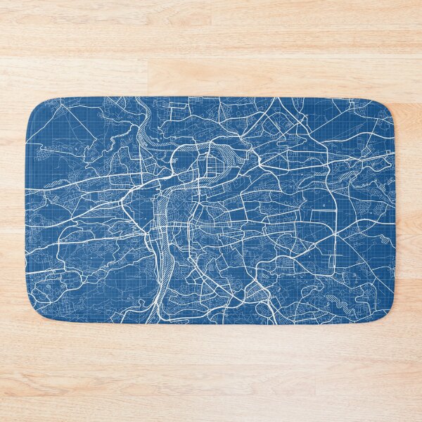 Item preview, Prague City Map of Czech Republic - Blueprint designed and sold by deMAP.