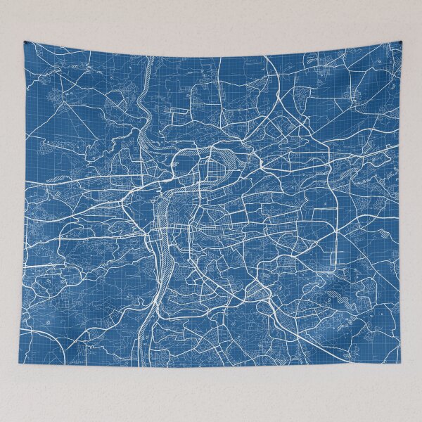 Item preview, Prague City Map of Czech Republic - Blueprint designed and sold by deMAP.