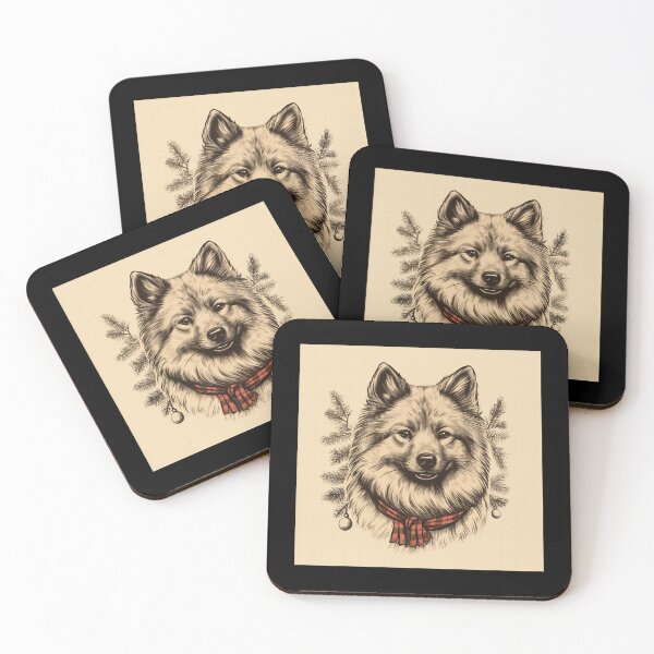 Item preview, Eurasier Christmas Plaid Watercolor designed and sold by rafaeltto.