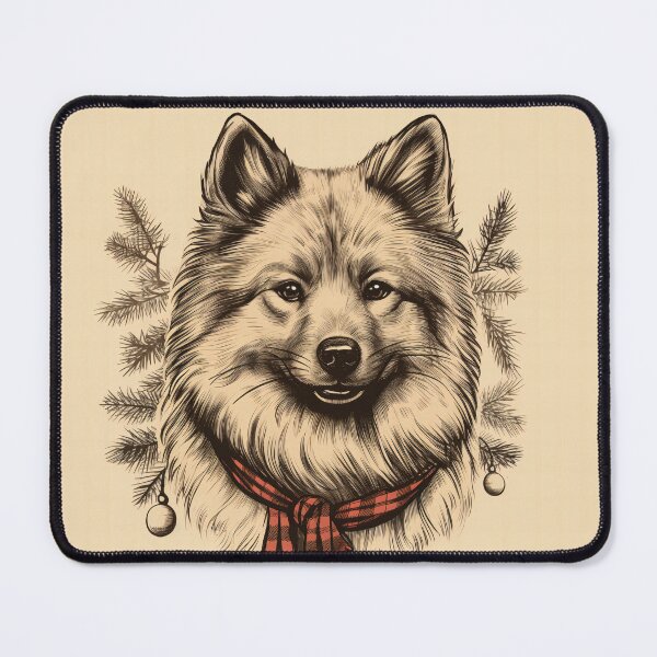 Item preview, Eurasier Christmas Plaid Watercolor designed and sold by rafaeltto.