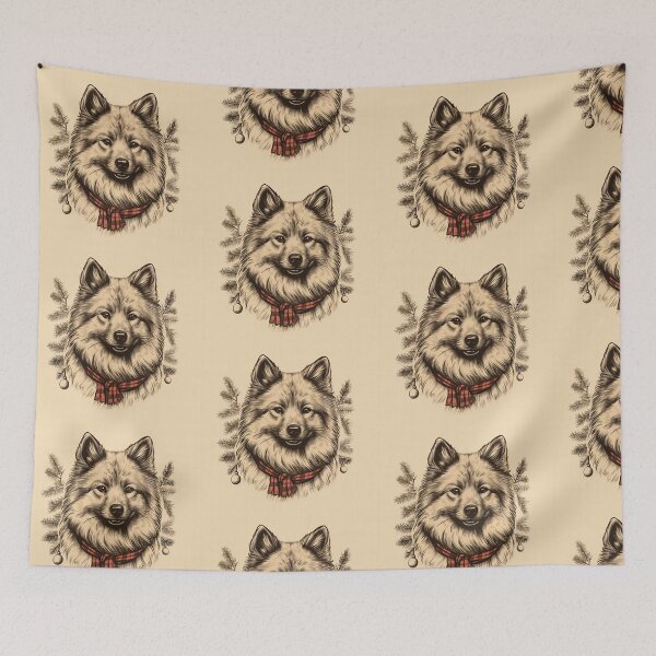 Item preview, Eurasier Christmas Plaid Watercolor designed and sold by rafaeltto.