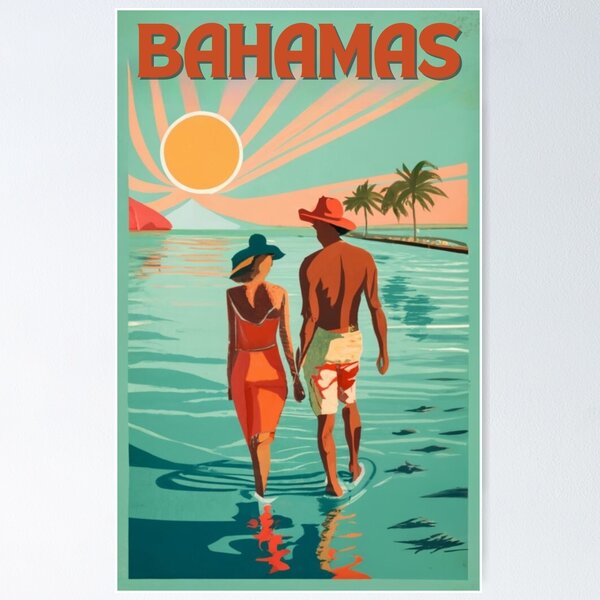 Bahamas Vintage Travel Poster for Sale by Jack Hersh