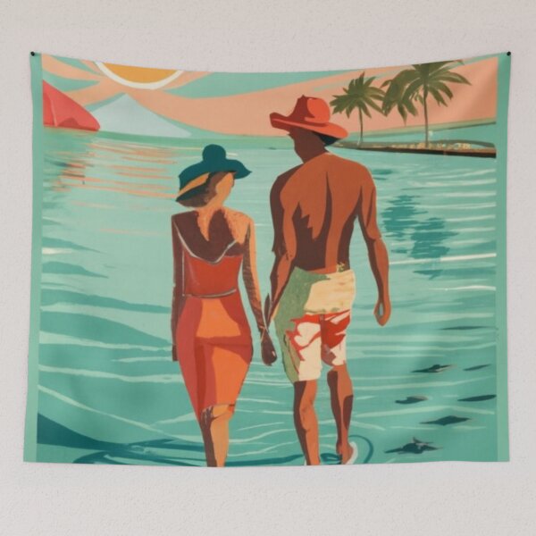 Item preview, A Vintage Travel Art of the Bahamas  designed and sold by GoodOldVintage.