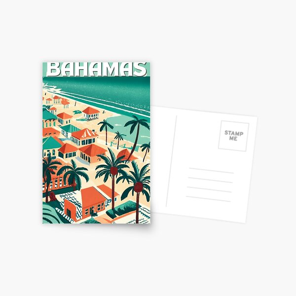 Item preview, A Vintage Travel Art of the Bahamas  designed and sold by GoodOldVintage.