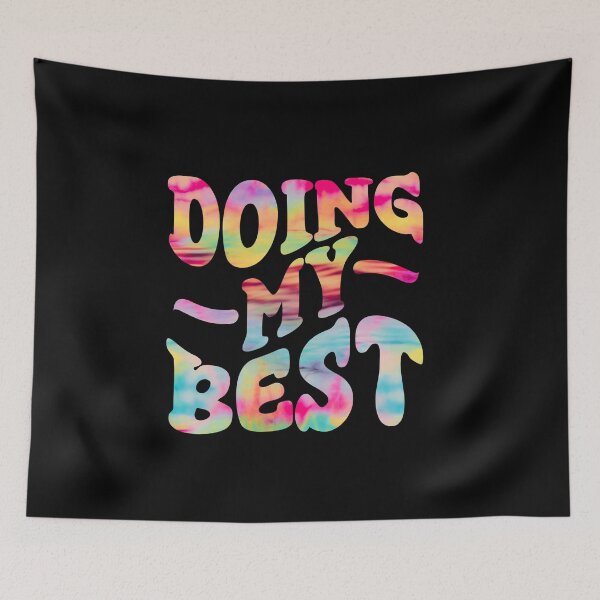 Item preview, Empower Your Self-Care Journey This Groovy 'Doing My Best' Design! designed and sold by Sun Sand & Sea Art.