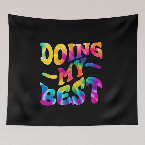 Item preview, Celebrate 'Doing My Best' in Style: Groovy Self-Care Design designed and sold by Sun Sand & Sea Art.