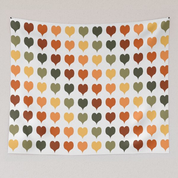 Item preview, Autumn hearts pattern designed and sold by Ana Gorozpe.