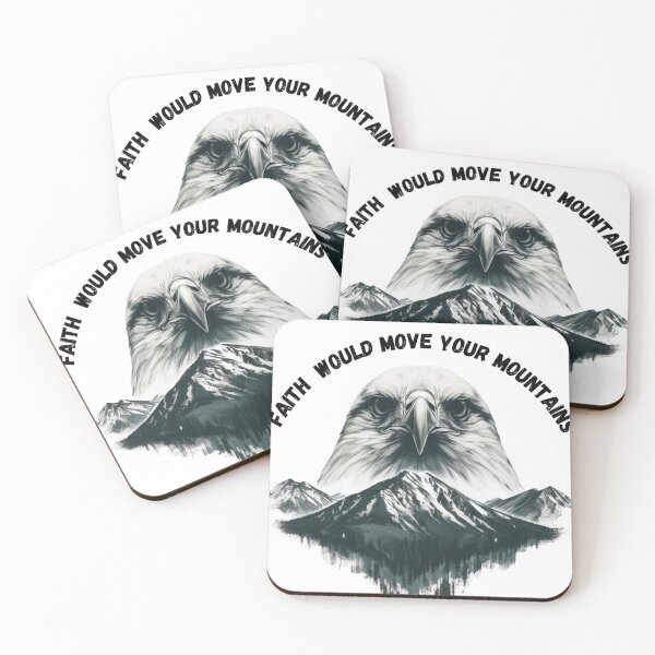 Item preview, Faith Would Move Your Mountains, Eagle and Mountains Art designed and sold by Faithloveshop.