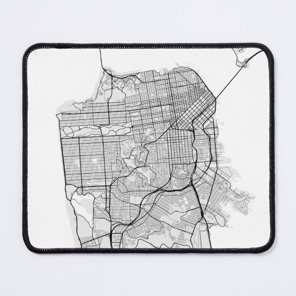 Item preview, San Francisco City Map of California, USA - Light designed and sold by deMAP.