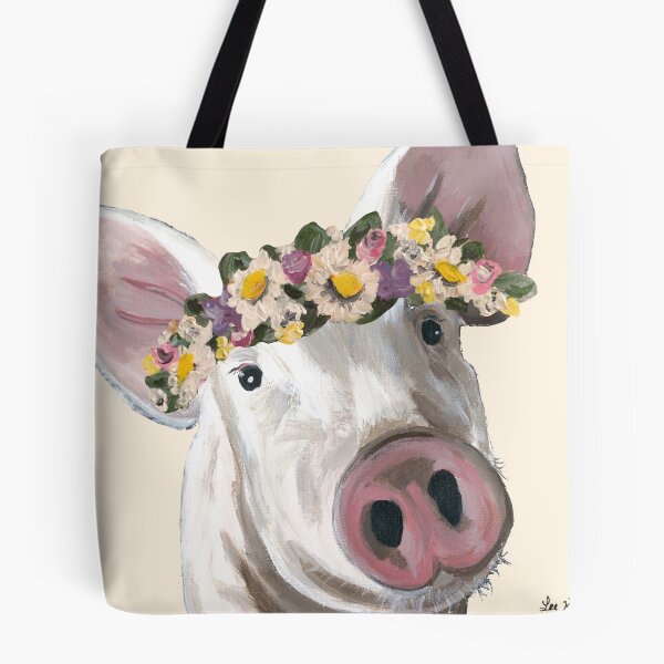 Item preview, Farmhouse Pig Art designed and sold by leekellerart.