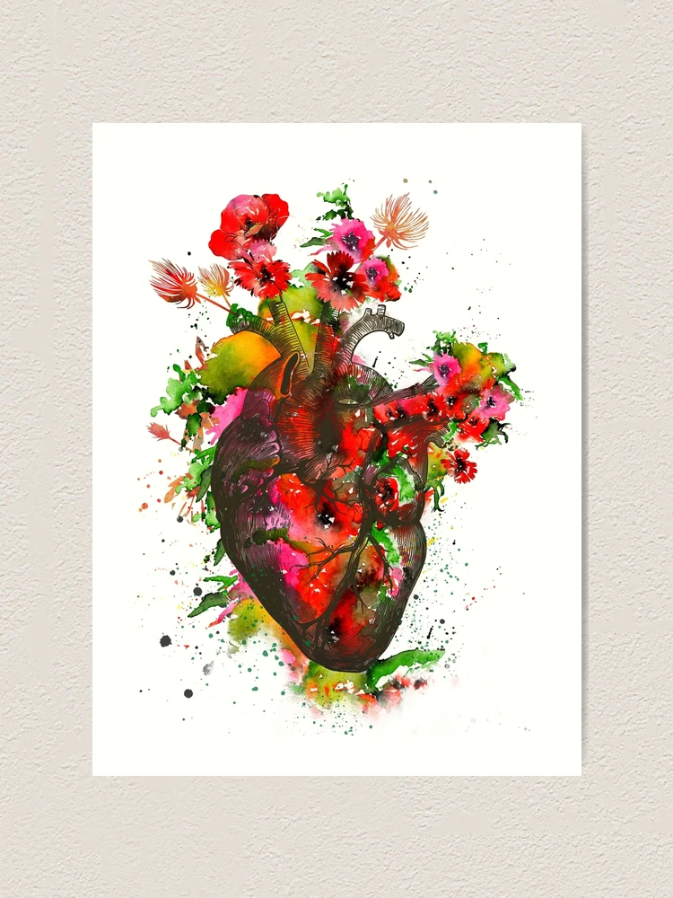 STL file Anatomical Heart Watercolor Painting Palette 🫀・3D printer design  to download・Cults