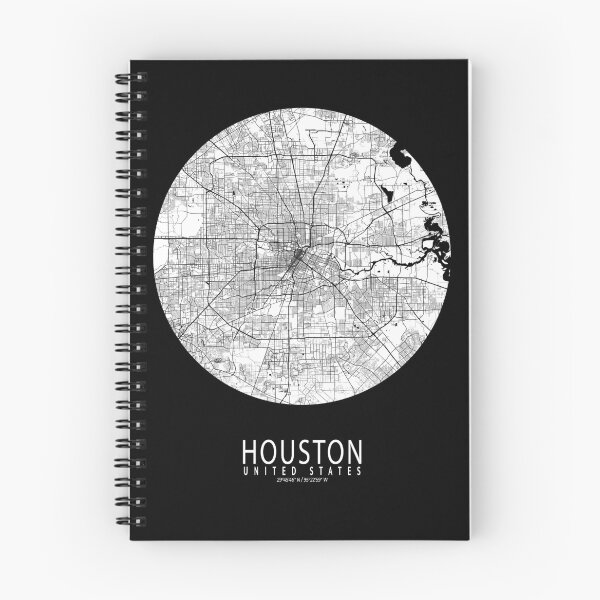 Item preview, Houston City Map of Texas, USA - Full Moon designed and sold by deMAP.