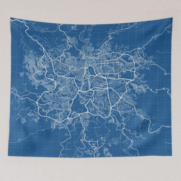 Item preview, Tegucigalpa City Map of Honduras - Blueprint designed and sold by deMAP.