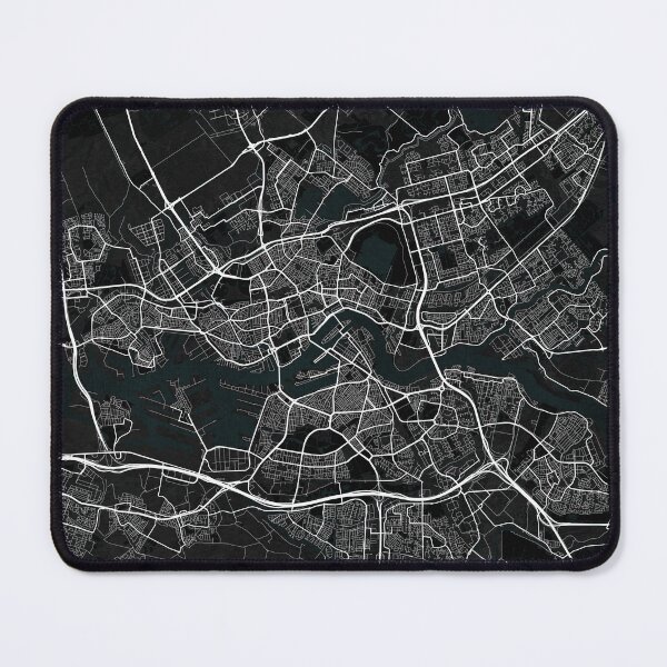 Item preview, Rotterdam City Map of Netherlands - Dark designed and sold by deMAP.