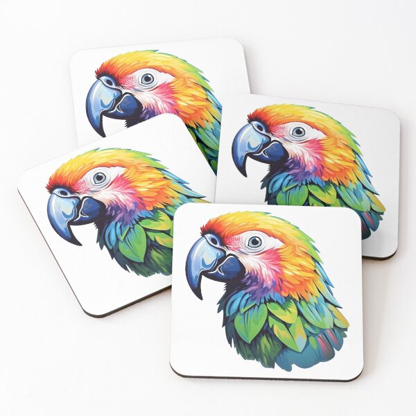 Item preview, Parrot Chic in Vibrant Watercolor Tropical designed and sold by meganohm.