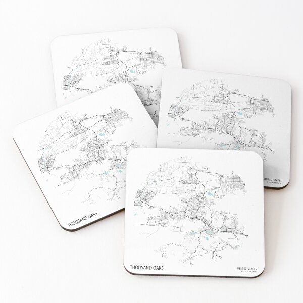 Item preview, Thousand Oaks City Map of California, USA - Circle designed and sold by deMAP.