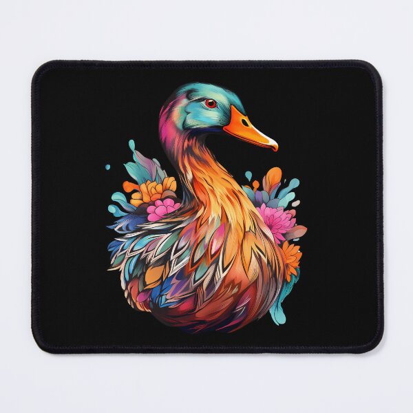 Item preview, Psychedelic Duck Splash Watercolor Portrait designed and sold by meganohm.