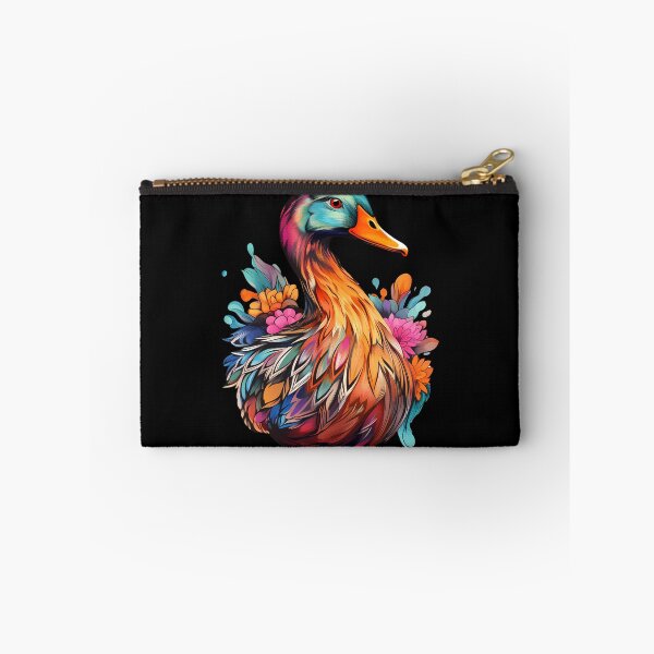 Item preview, Psychedelic Duck Splash Watercolor Portrait designed and sold by meganohm.