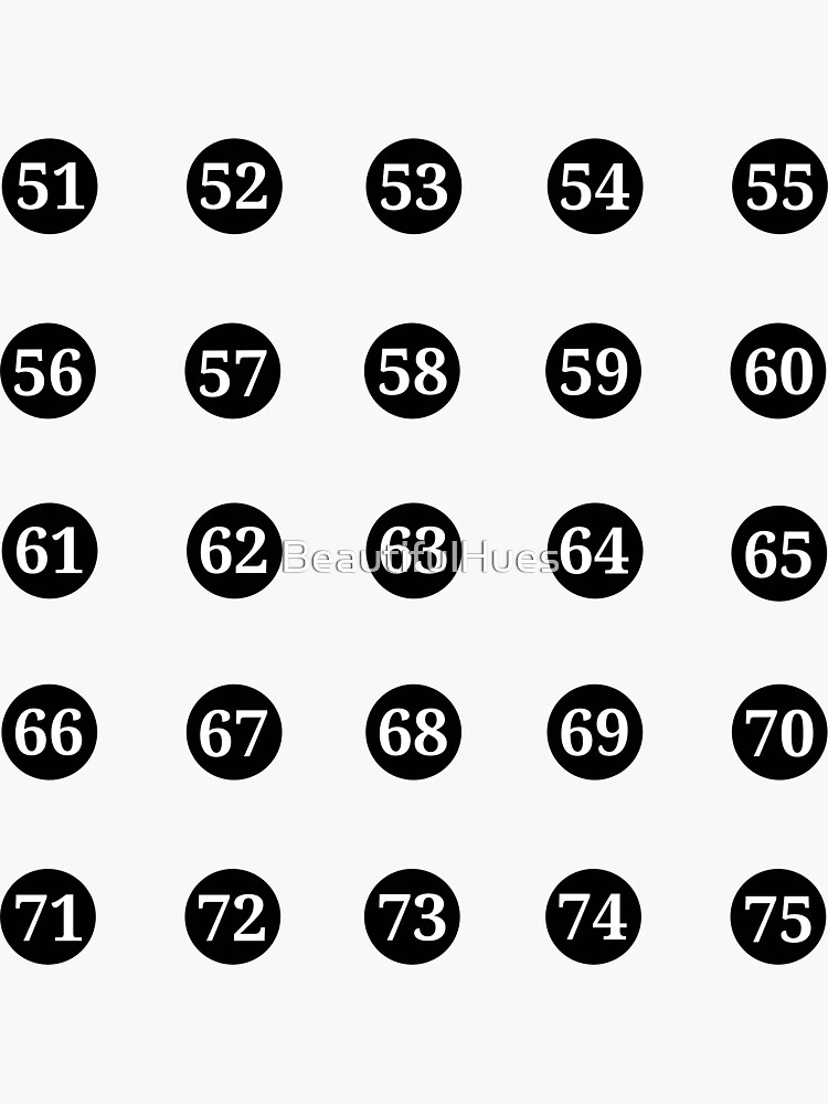 Round Small Numbers Stickers, Adhesive Numbers Round