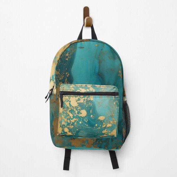Item preview, Mystical Elegant Teal And Golden Abstract Texture designed and sold by Moonsiess.