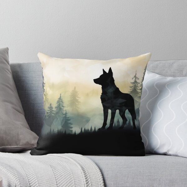 Item preview, Misty boreal watercolor dog shadow designed and sold by etherElric.