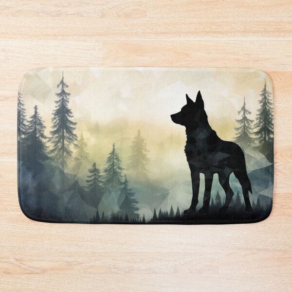 Item preview, Misty boreal watercolor dog shadow designed and sold by etherElric.