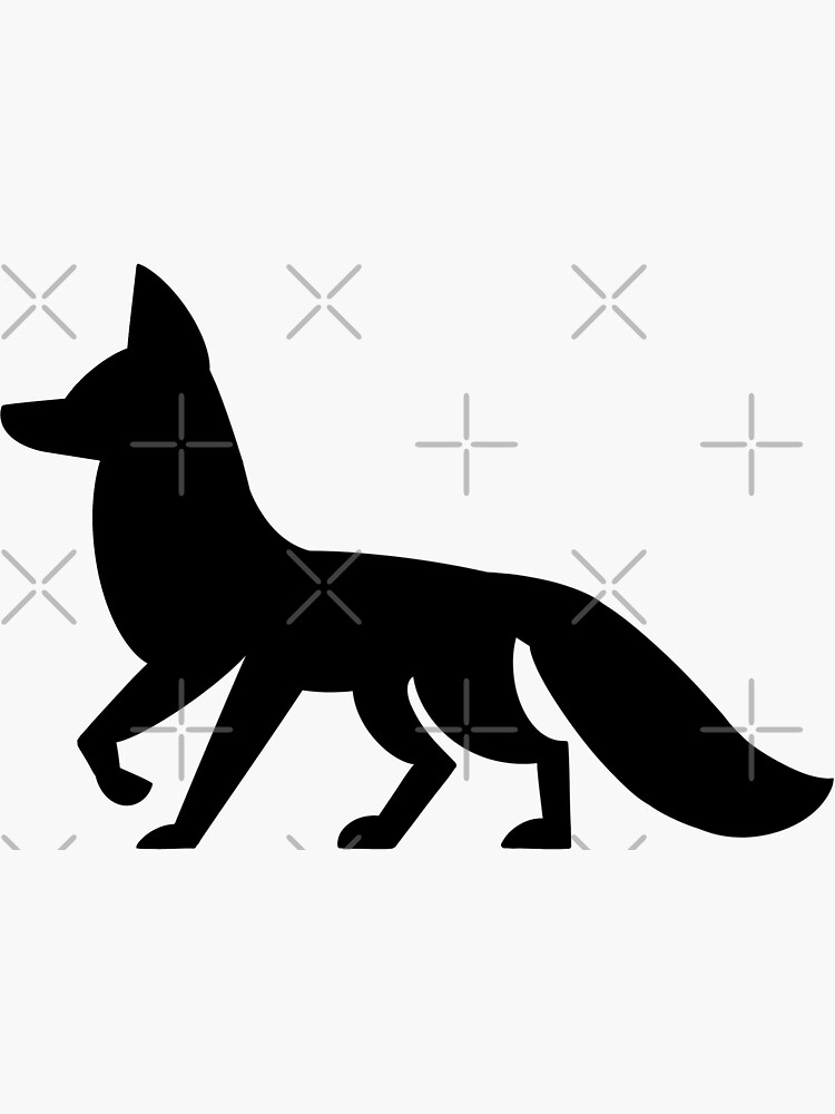 Thumbnail 3 of 3, Sticker, Dark Fox designed and sold by adarovai.