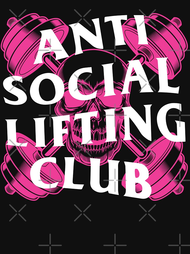 Anti Social Lifting Club Skull Dumbbells Hot Pink