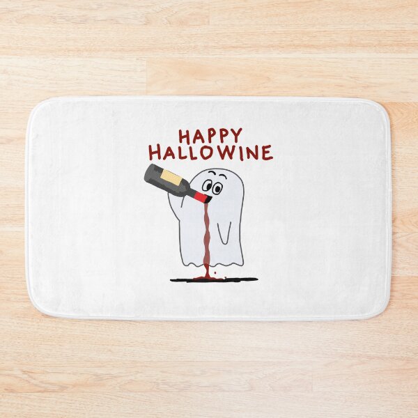 Item preview, Happy Halloween hallo - wine ghost drinking wine designed and sold by adesignworld.